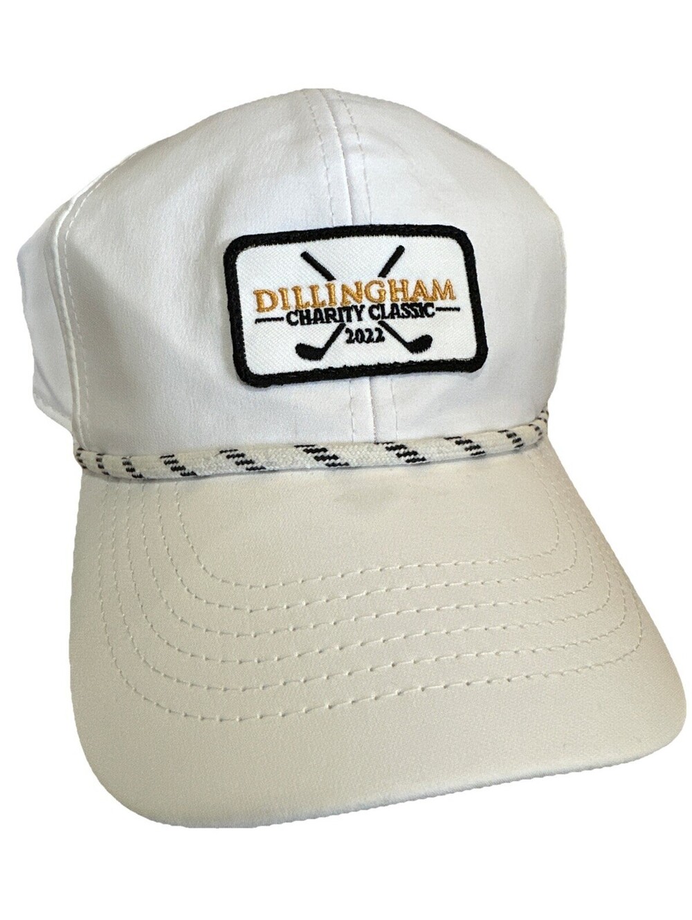 Dillingham Charity Classic 2022 Golf Rope Hat Strap Back White One Size